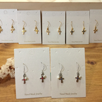 送料無料♡小粒が可愛い！シンプルクロスのピアス