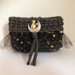 キラキラ星と猫とtulleでかわいいポーチ💫