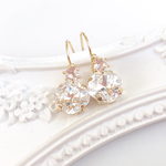 Swarovski クリスタルゴールドピアス