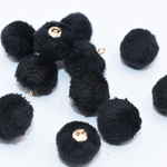 送料無料40個ラビットファーボール  金属チャーム14×16mmS2108-16
