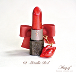【再販】リップブローチ 02Metallic Red