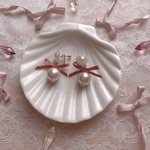 リボンパール♡ピアス/イヤリング