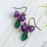 Luna.すみれ草のピアス