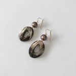 淡水真珠：pearl×ring shell pierce[K14GF]