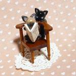 にゃんこのしっぽ〇きょうのおはなしなあに〇猫〇ミニチュア