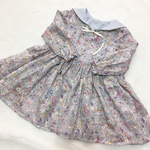 liberty*セーラーカラー袖付きワンピース