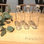 ハーバリウム用瓶  ハート瓶3本セット