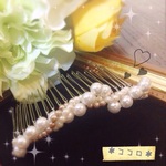 華やか＊らせんパールコーム☆