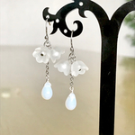 再販♡ スズランとしずくのピアス イヤリング変更可能