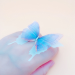 【注文製作】白 or 生成り 蝶 花嫁 ウェディング  オープンリング 指輪  和のアクセサリー