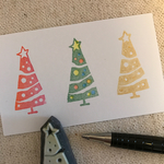 クリスマス☆彡小さなツリーはんこ