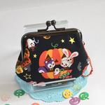 ハロウィン🎃レトロアニマルがま口ポーチ*コインケース