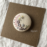 刺繍ブローチ