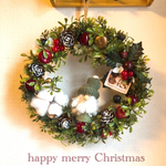 Xmas◇クリスマスリース◇グリーンサンタ