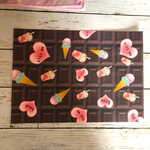 デザインペーパー♡A4サイズ  チョコな あまあまfood♡10枚セット        127