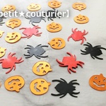 【送料無料】　No.2251　ハロウィン封入パーツ　３種５０個セット　かぼちゃ＆蜘蛛