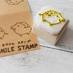 ゆるかわイノシシ＊消しゴムはんこ＊