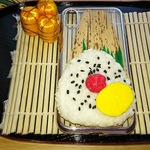 デカデカごま塩おにぎり🍙スマホケース握りました～【受注商品、送料無料】
