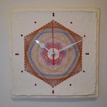 越前和紙の曼陀羅時計【ペンタゴン】