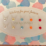 10粒セット✨スワロフスキー ピアス/シールピアス/4粒 ノンホールピアス