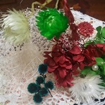 再販  ☆ハーバリウムの材料  3 値下げしました  アジサイ クリスマスカラー かすみそう等