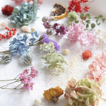 【特集掲載】おまかせ花材セット❁シックカラーver. ハーバリウムキット キャンドル 花材詰め合わせ