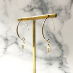 14kgf　Marquis hook pierce　宝石質シトリン