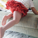 ☆htatsei0405様専用☆　　水玉フリフリ４段フリルのブルマ