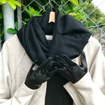 ウールガーゼのスヌード ・エスカルゴタック