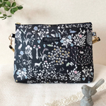 LIBERTY 仕切り付き2wayポーチ ラミネート加工〈Yoshie ヨシエ〉★リバティ りばてぃ
