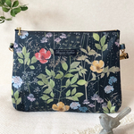 LIBERTY 仕切り付き2wayポーチ ラミネート加工〈Irma イルマ〉★リバティ りばてぃ