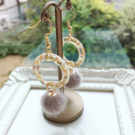うさぎのしっぽ 秋冬ピアス/イヤリング