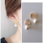 ハンドメイド ピアス イヤリング コットンパール