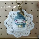 mini雪だるまちゃんキーホルダー