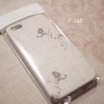  iPhone 5/5s アイフォンケース イギリス製リネン 犬とドット