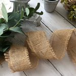 送料無料☆2m60mm巻麻のリボンバーラップリースにぴったり60mm     08003