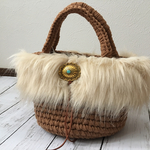 ズパゲッティ トートバッグ ファーバッグ