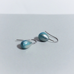 beans mini turquoise blue×silver<サージカルステンレスフックピアス>