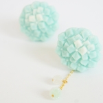"AJISAI" sugar pierce（アシンメトリー両耳セット）