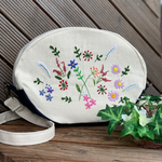 秋草の楕円ショルダーバック