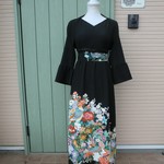 SVL30  着物リメイク　ロングワンピ（マーガレット付き）