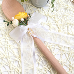 ❤️再販！結婚式ファーストバイト用特大名入れスプーン、ウッドバーニング⑧
