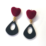 Heart♡woodイヤリング