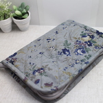【bell様オーダー品】通帳・母子手帳ケース☆花柄グレー