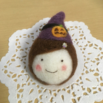 もこもこブローチ（ハロウィン）