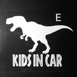 ステッカー KIDS IN CAR 恐竜 E