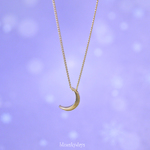 ＊今宵の蒼月＊月のネックレス Crescent Moon necklace