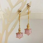 pere-mere様オーダー Pink Edelweiss  ピアス