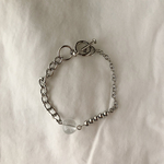 chain_bracelet (ブレスレット チェーン クリア シルバー 個性的 一点物)