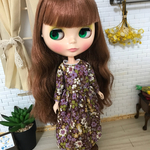 【送料無料】リカちゃん、ブライス 花柄ワンピース